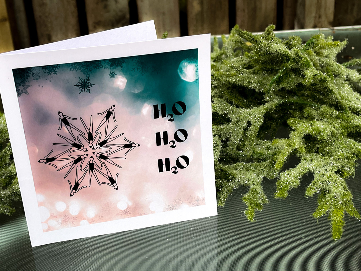 SWIMMER CHRISTMAS CARD