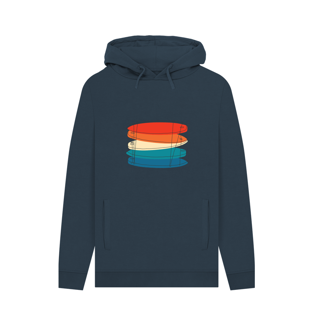 Navy 'SIMPLY SURFBOARDS' Mens Hoodie