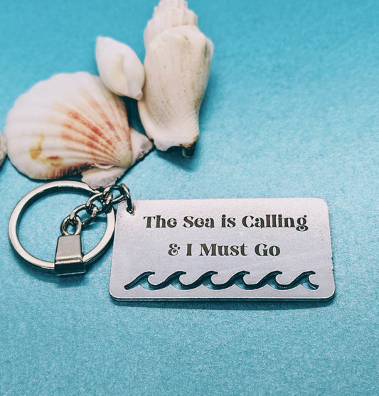 ‘THE SEA IS CALLING’ Keyring