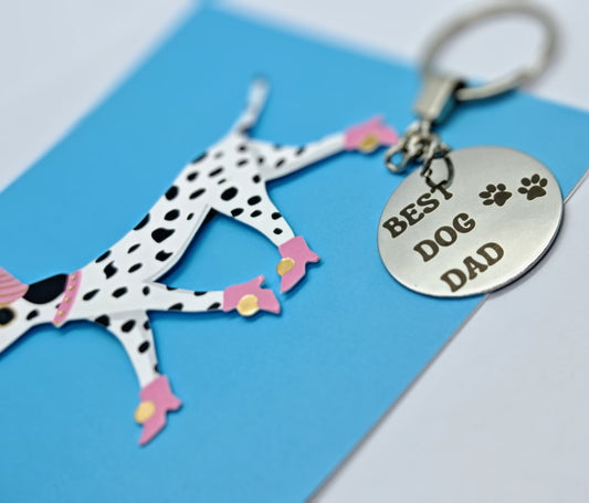 'BEST DOG DAD' Keyring