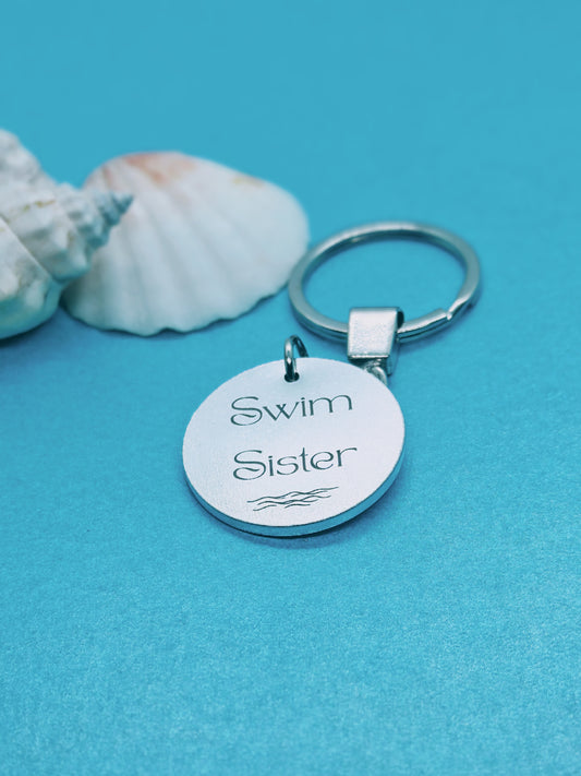 'SWIM SISTER' Keyring