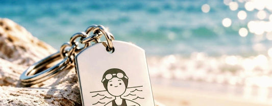 'PERSONALISED SWIMMER' Keyring
