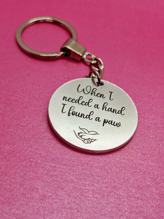 'I FOUND A PAW' Keyring