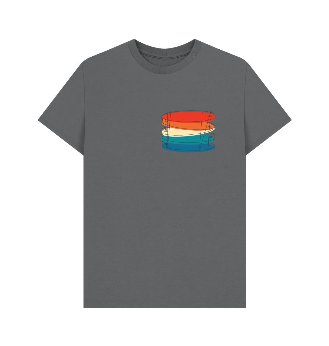 Slate Grey 'SIMPLY SURFBOARDS' Mens Tee