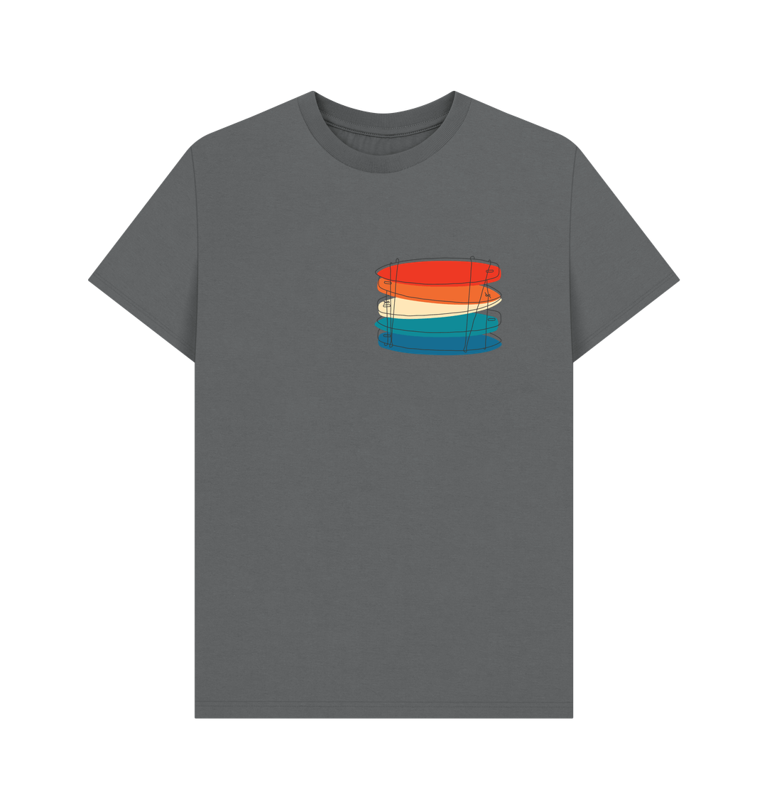 Slate Grey Printed T-shirt Front
