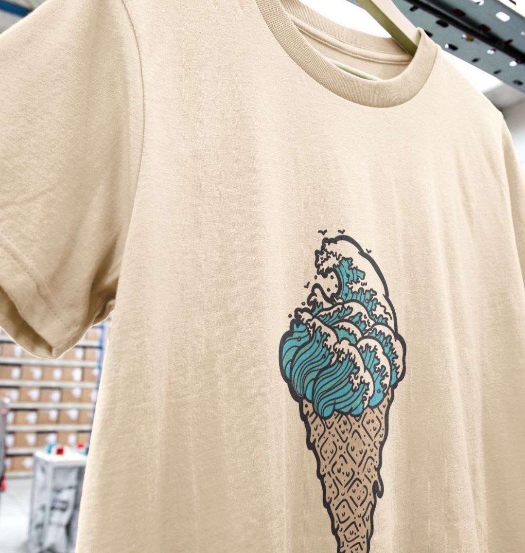 'ICE CREAM WAVES' Ladies Tee