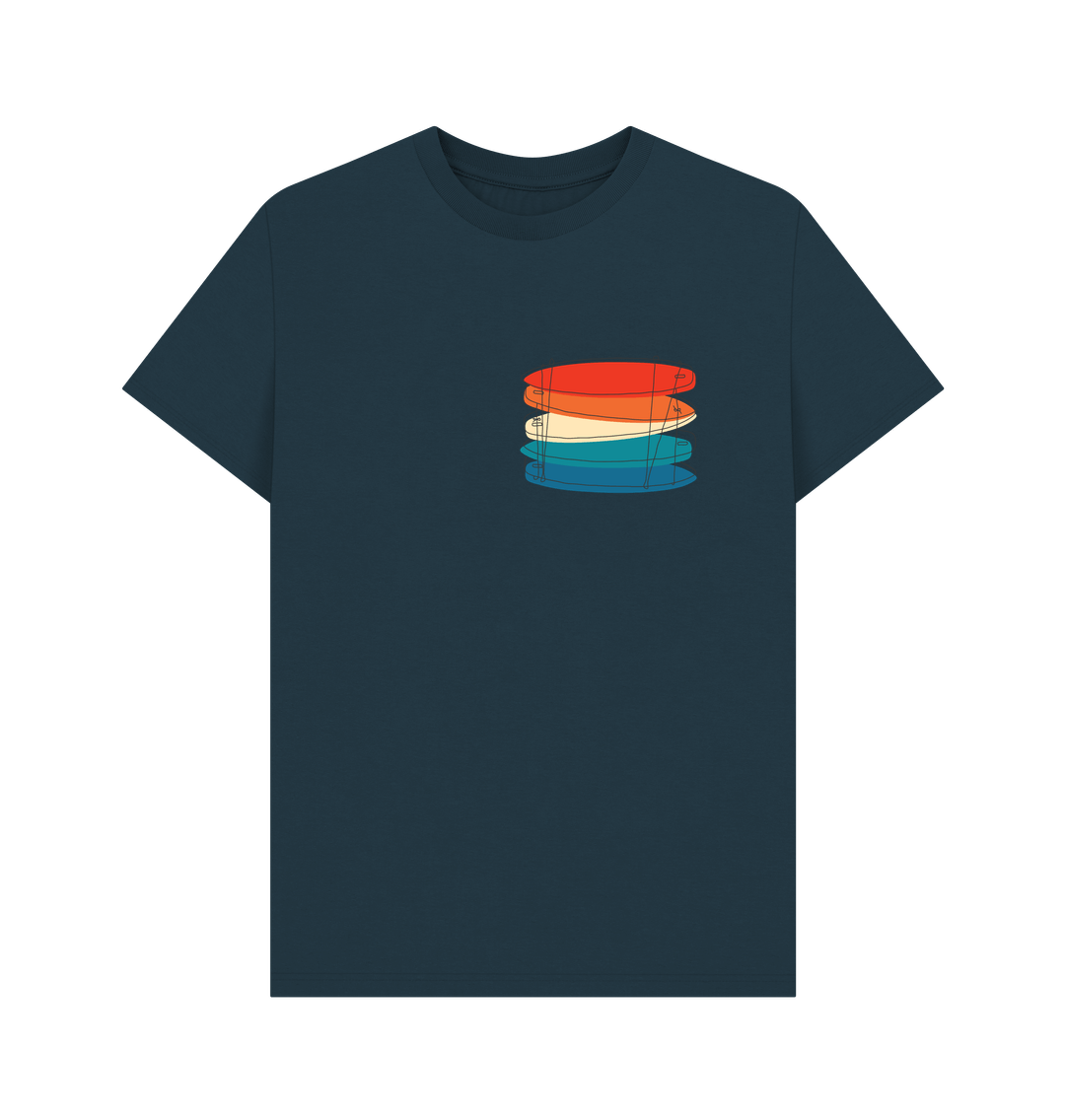 Denim Blue 'SIMPLY SURFBOARDS' Mens Tee