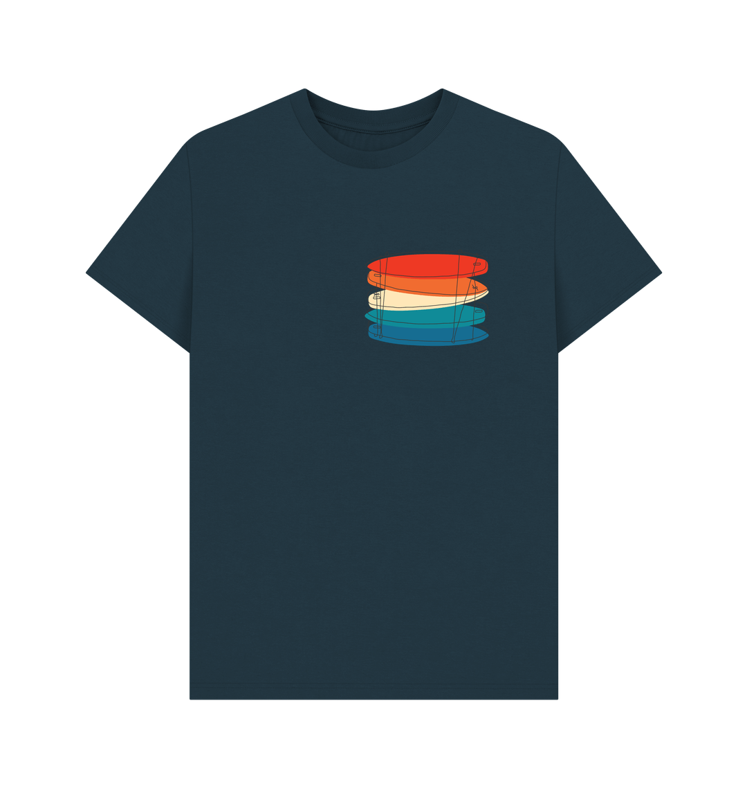 Denim Blue Printed T-shirt Front
