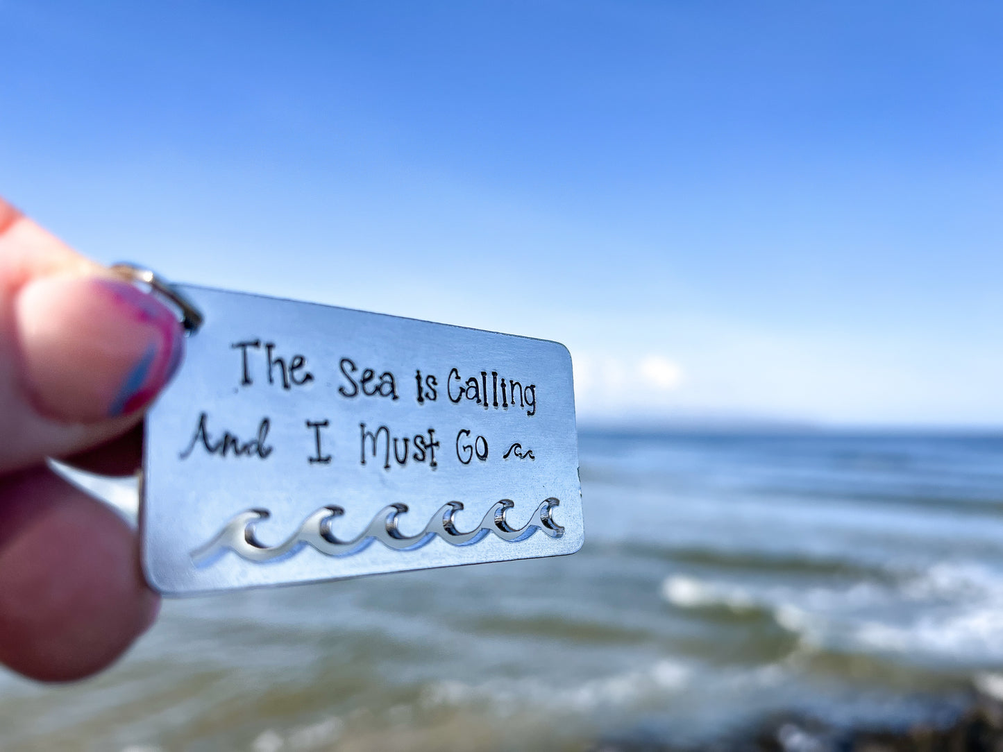 ‘THE SEA IS CALLING’ Keyring