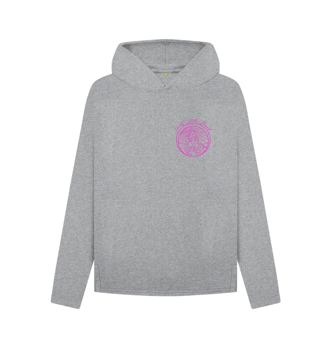 Athletic Grey 'SALTY BEACH' Relaxed Fit Ladies Hoodie