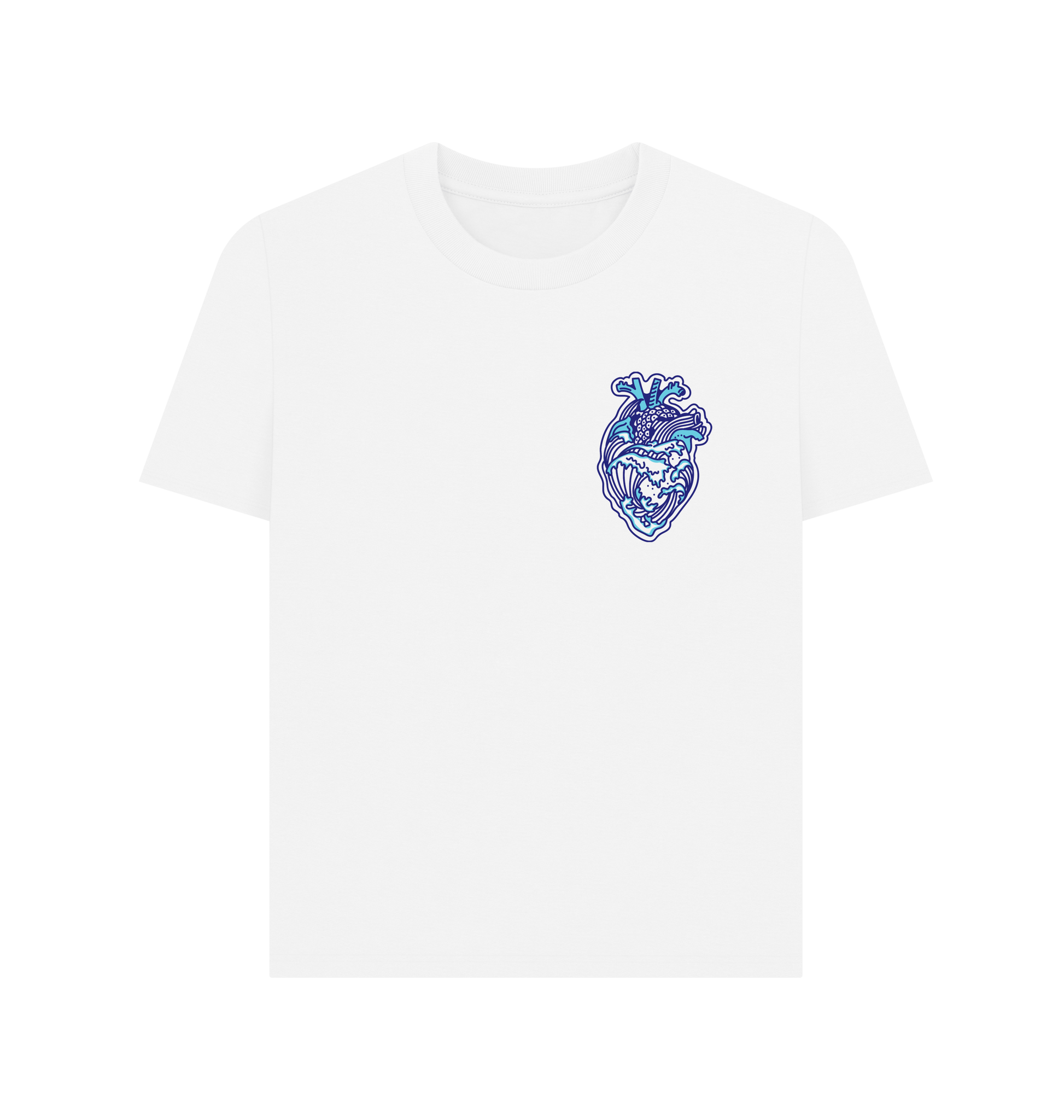 White Printed T-shirt Front