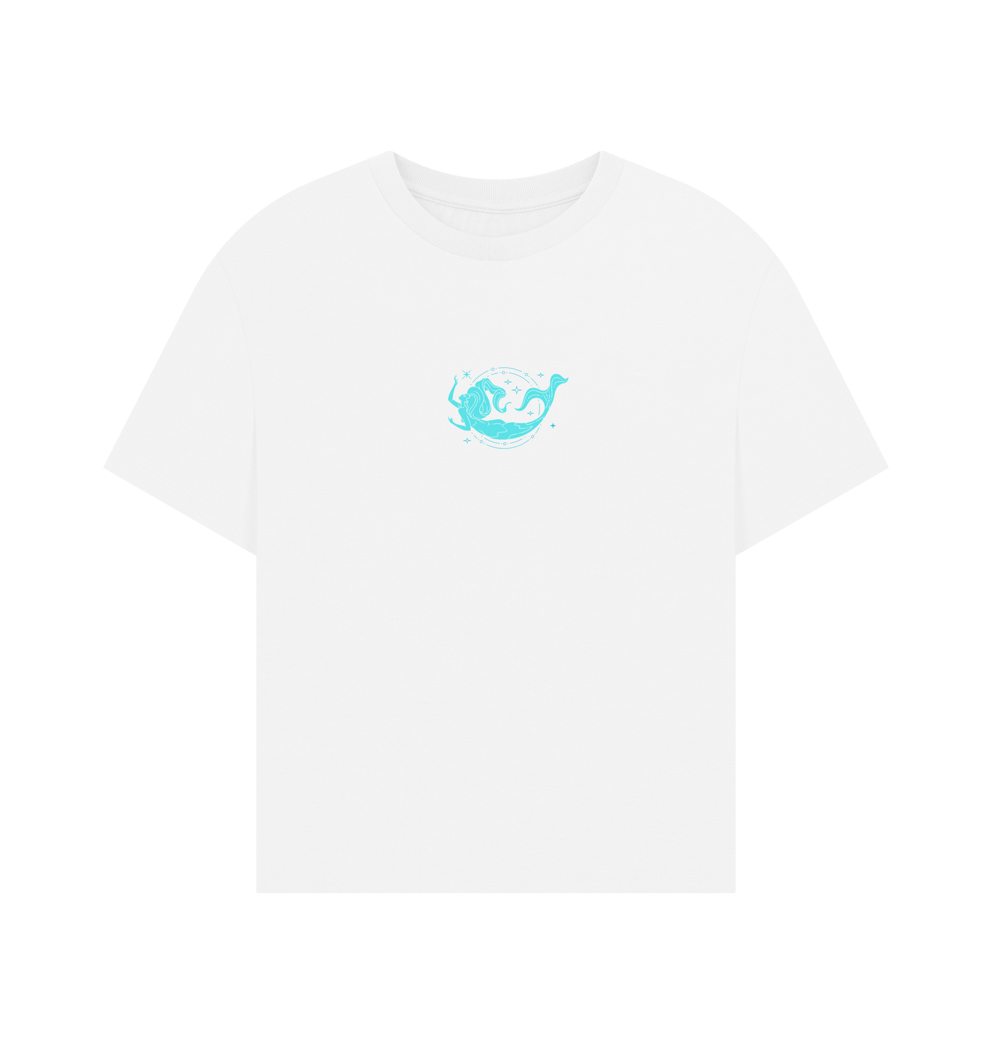 White Printed T-shirt Front