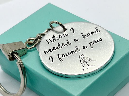 'I FOUND A PAW' Keyring