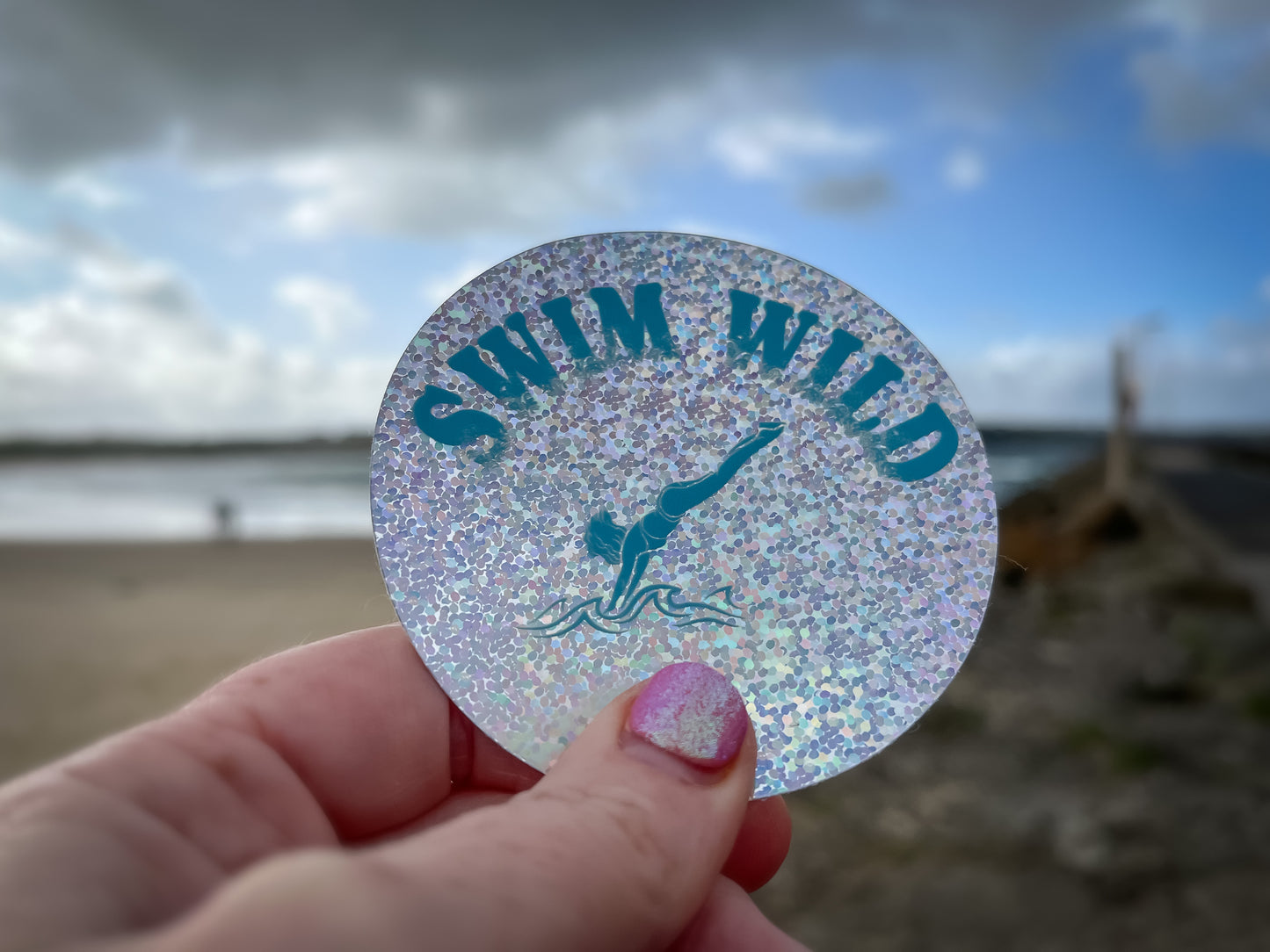 ‘SWIM WILD' Sticker
