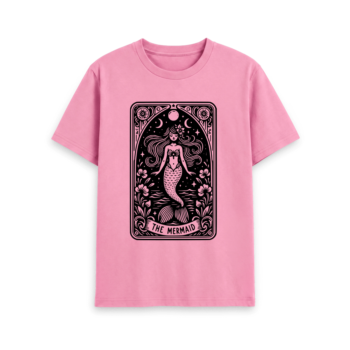 Rose Pink Printed T-shirt Front