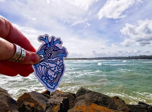 'OCEAN HEART' Sticker