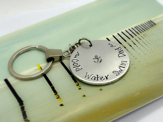 ‘COLD WATER SWIM DAD’ Keyring