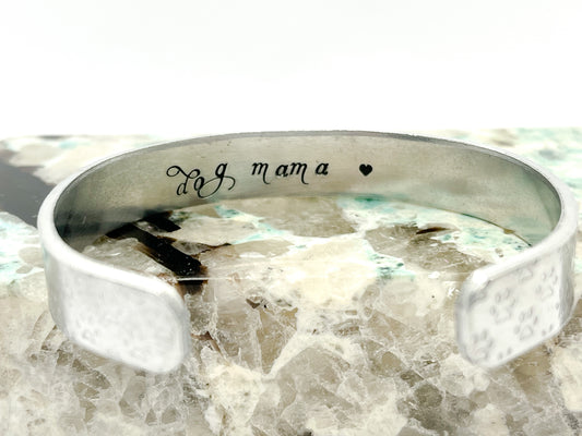 ‘DOG MAMA' Cuff Bracelet