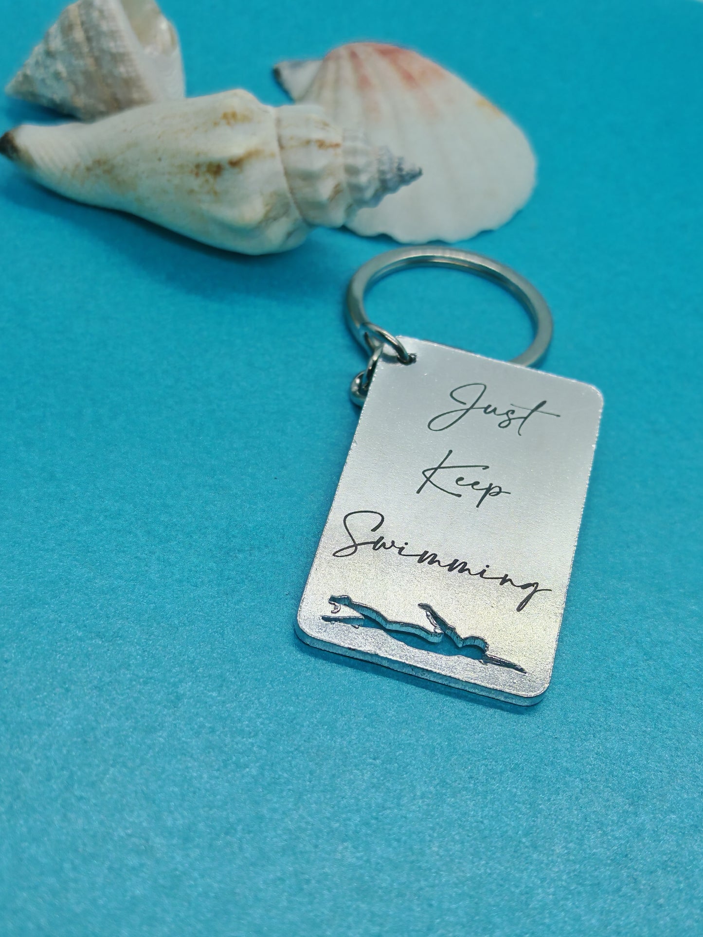 'JUST KEEP SWIMMING' Keyring