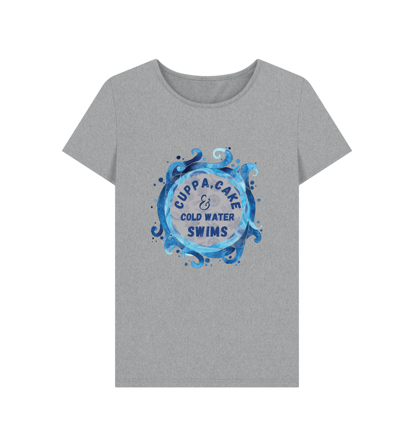 Athletic Grey Printed T-shirt Front