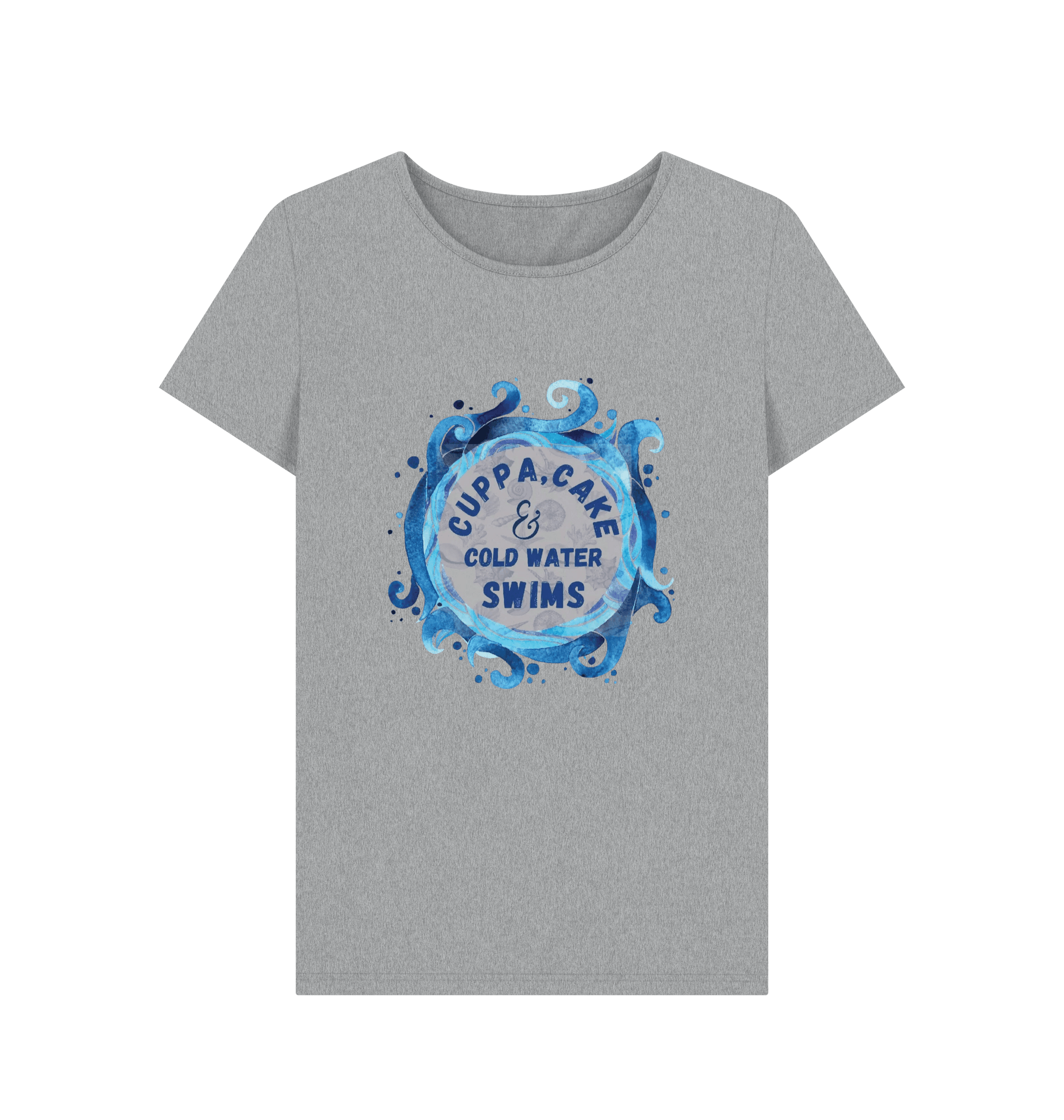 Athletic Grey Printed T-shirt Front