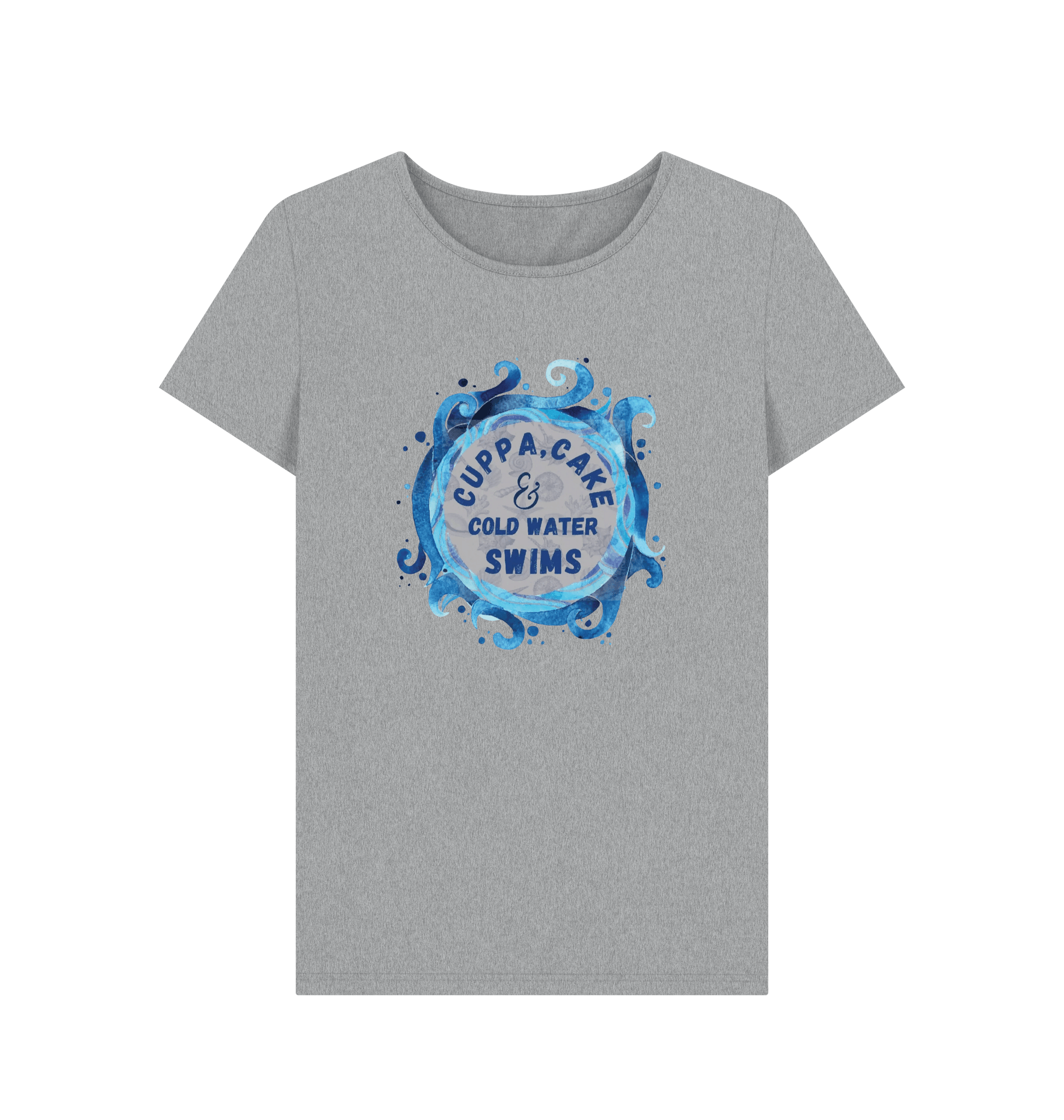 Athletic Grey Printed T-shirt Front