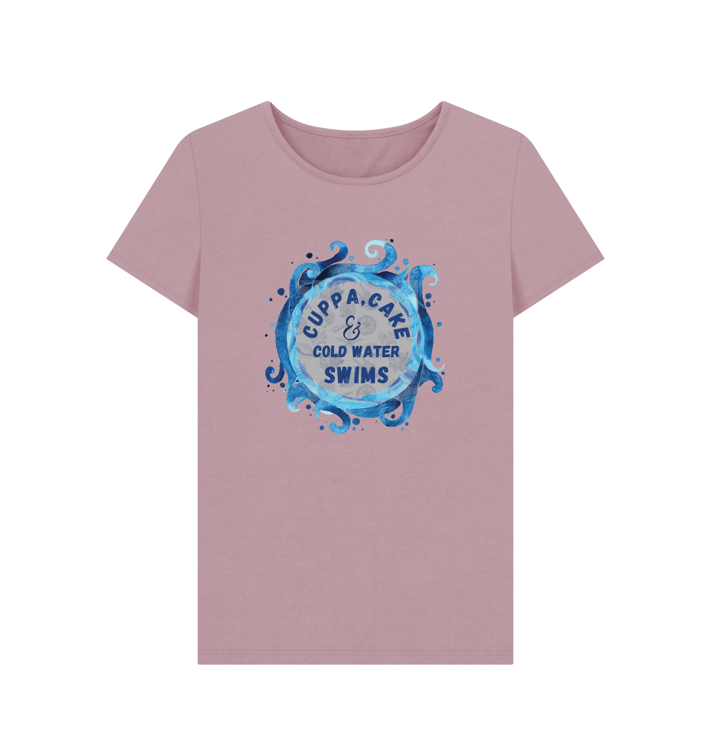 Mauve Printed T-shirt Front