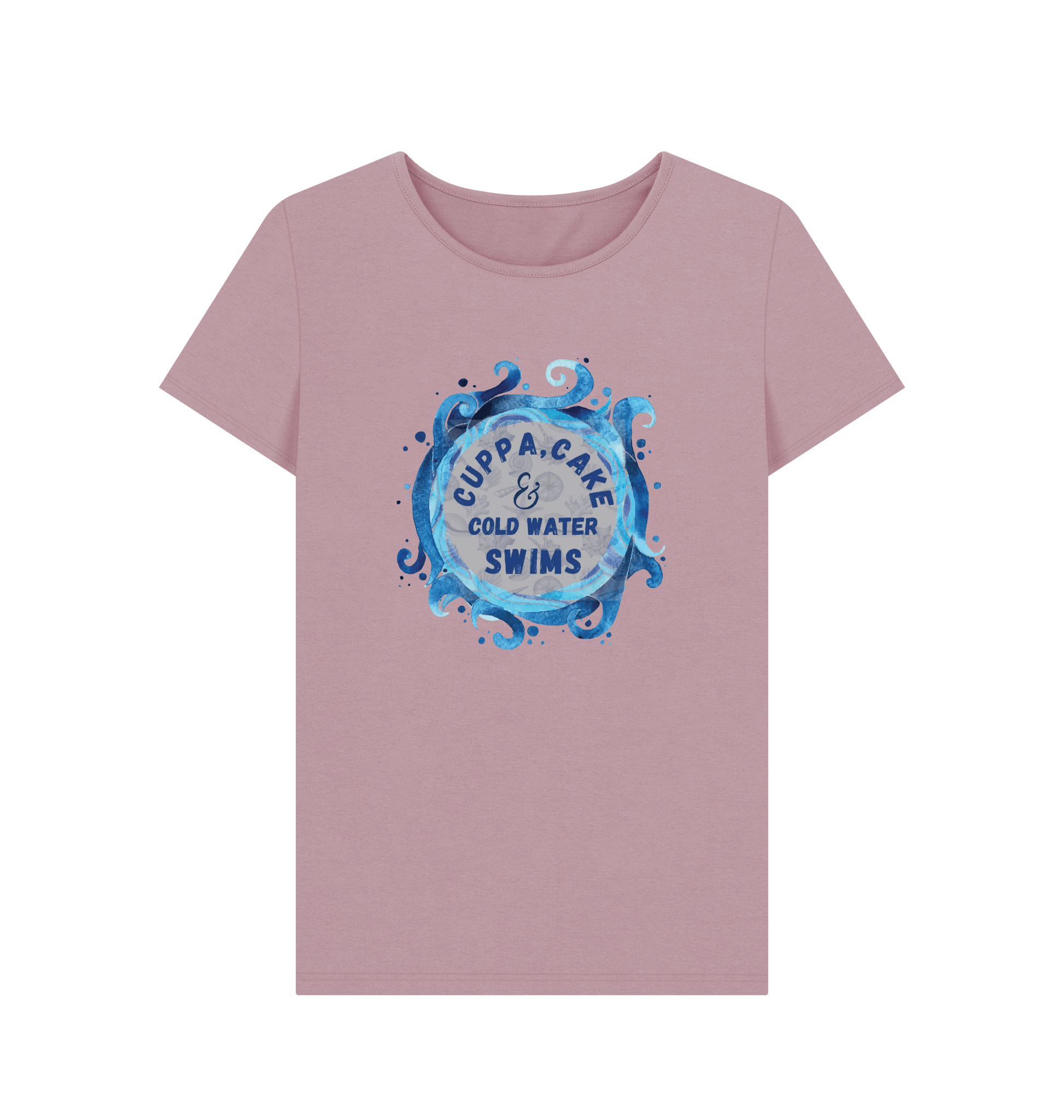 Mauve Printed T-shirt Front