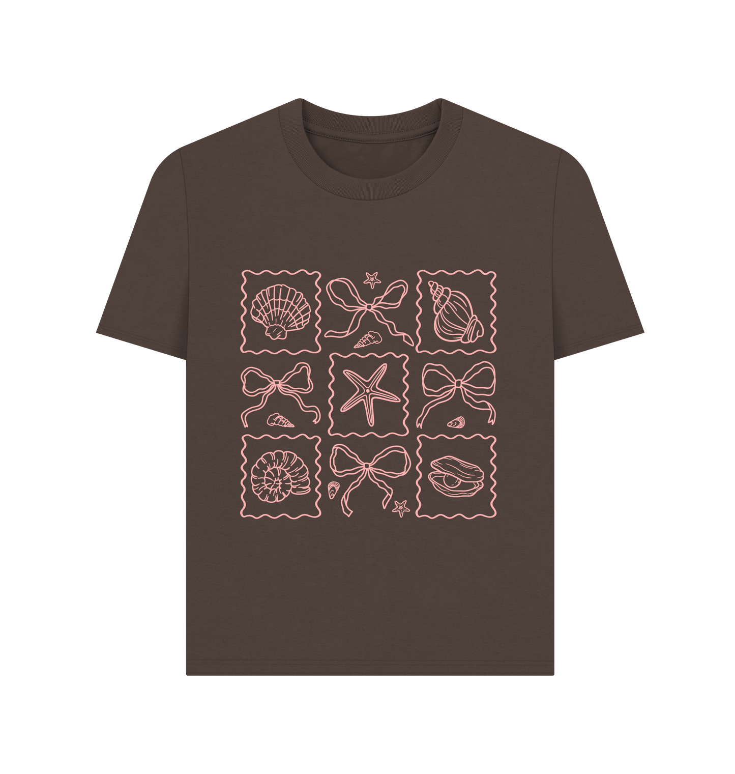 Chocolate Printed T-shirt Front