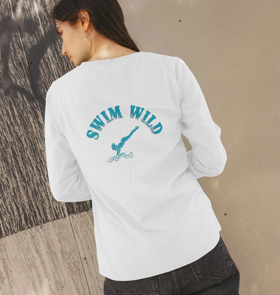 'SWIM WILD' Ladies Long Sleeve Top