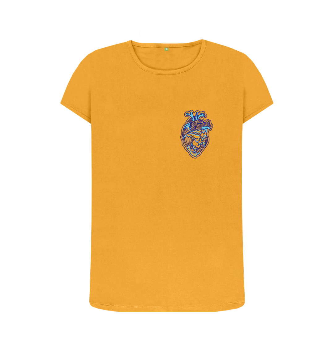 Mustard 'OCEAN HEART' Ladies Tee