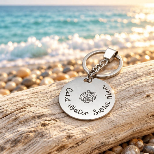 'COLD WATER SWIM MUM' Keyring