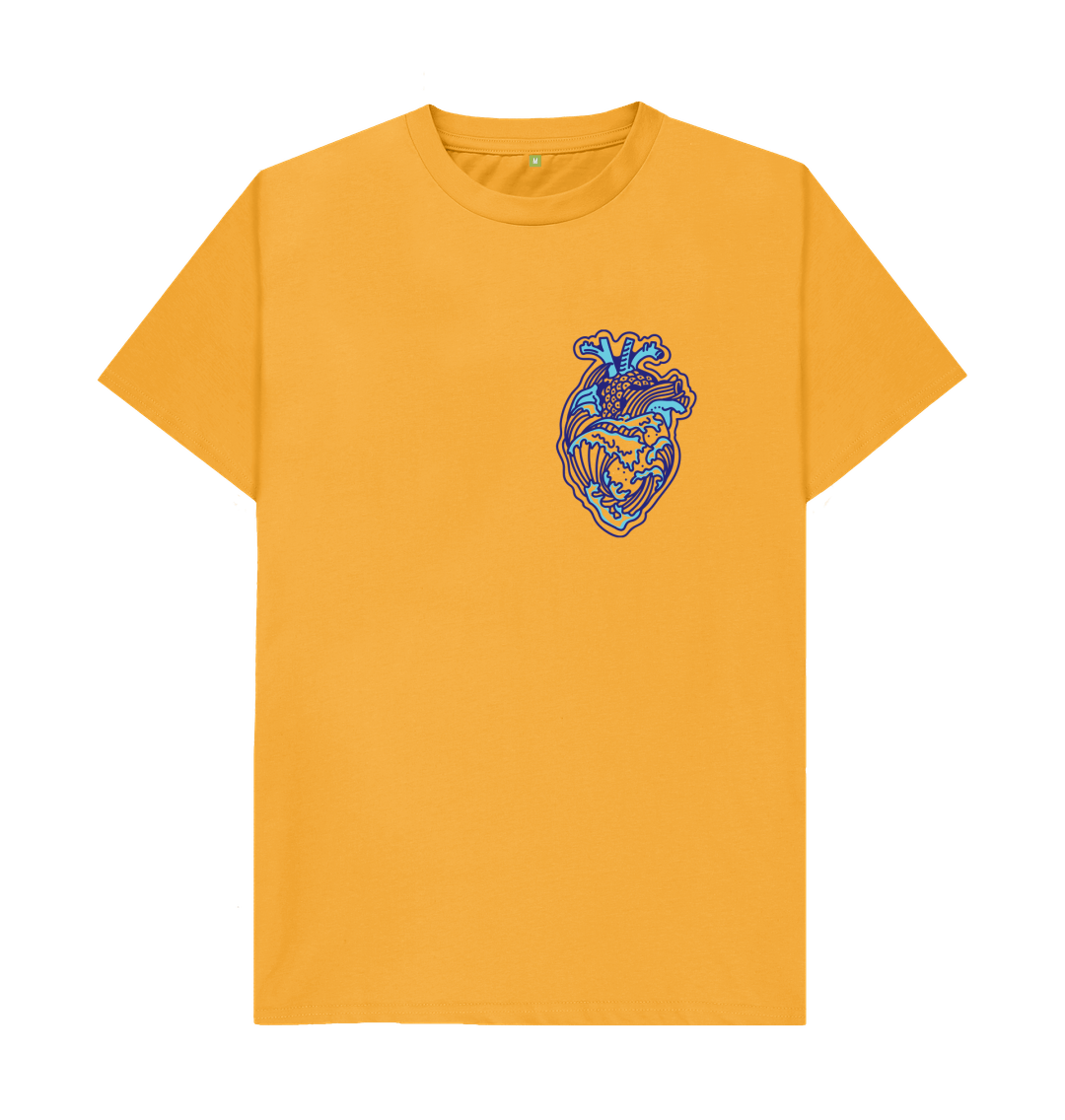 Mustard 'OCEAN HEART' Mens Tee