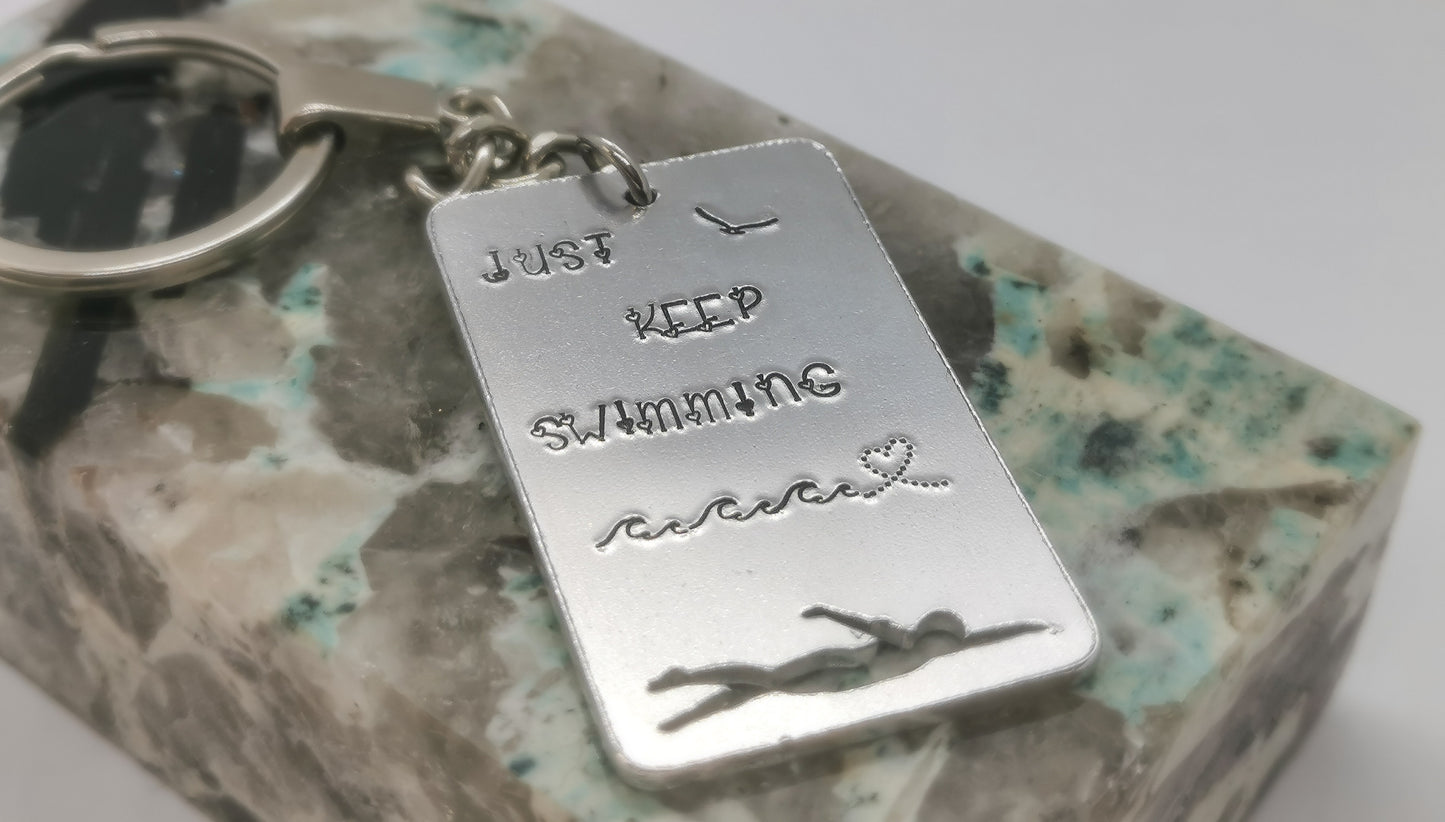 'JUST KEEP SWIMMING' Keyring