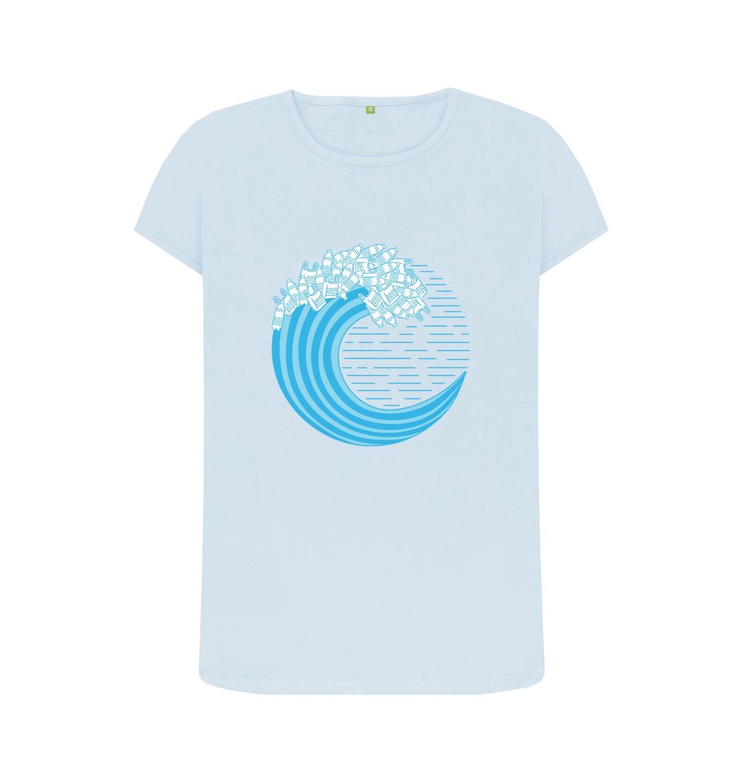 Sky Blue 'COASTAL WARRIOR' Ladies Tee