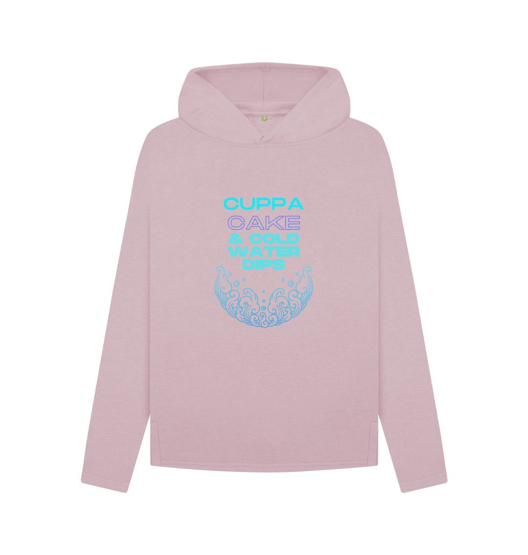 Mauve 'CUPPA, CAKE & COLD WATER DIPS' Hoodie